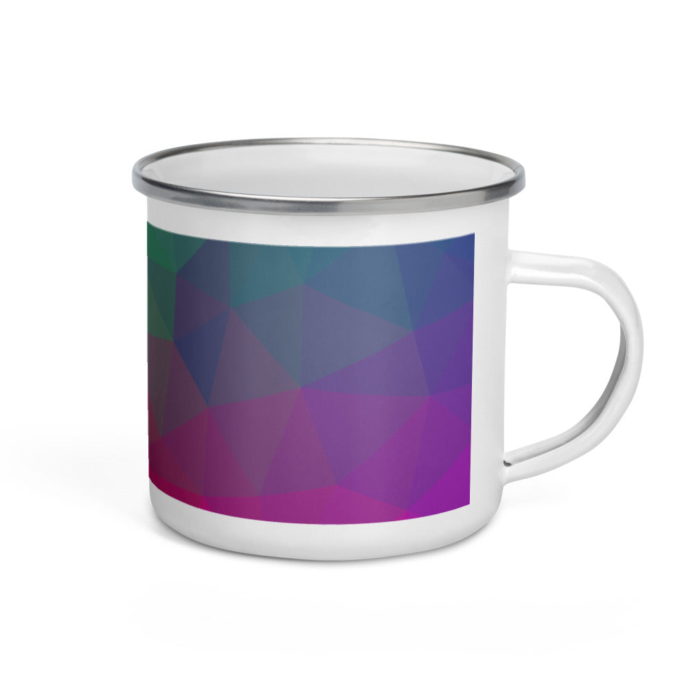 Colorful Geometric Enamel Mug