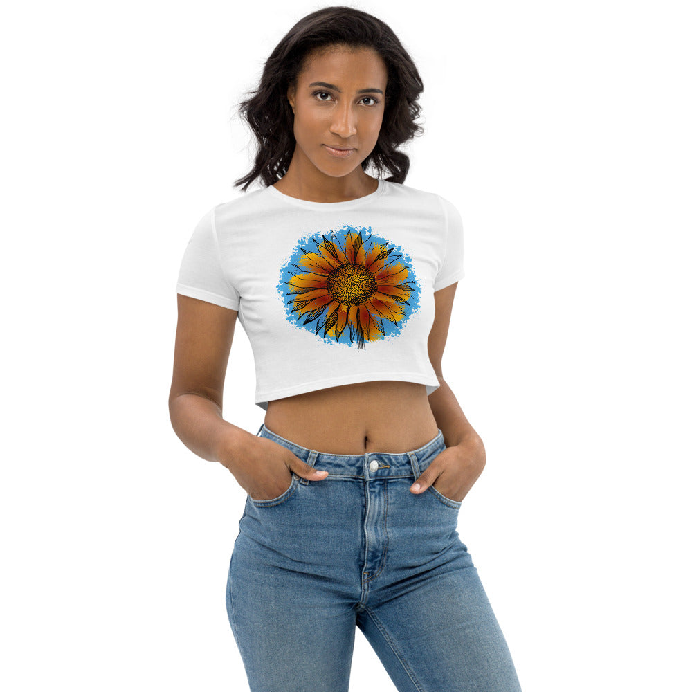 Brushed Sunflower Crop Top